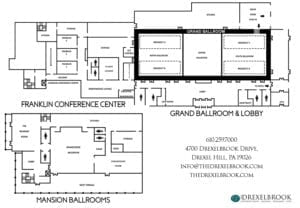 floor plan of The Drexelbrook Event Center