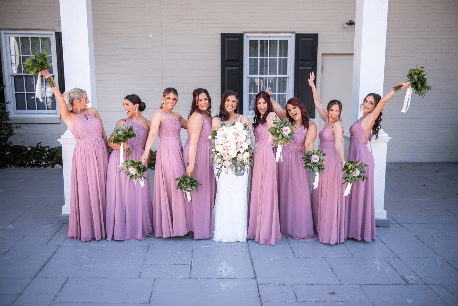Lavender Dresses Bridal Party