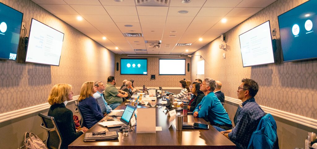 Meeting held within the Microsoft Teams meeting room